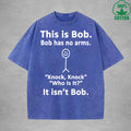 Funny ConversationInterest Printed Washed T-Shirt 230G Loose Trendy Fashionable 100%Cotton Short Sleeve Top