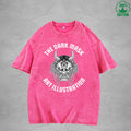 The Dark MaskInterest Printed Washed T-Shirt 230G Multicolor Loose Trendy Fashionable 100%Cotton Short Sleeve Top